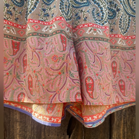 Pronto USA Paisley Casual Bohemian Shorts with Elastic Waistband - Picture 4 of 10